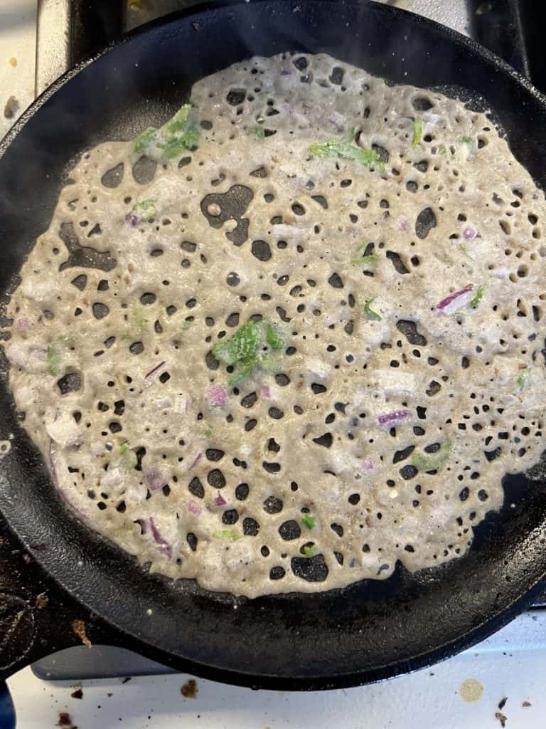 bajra dosa step 4