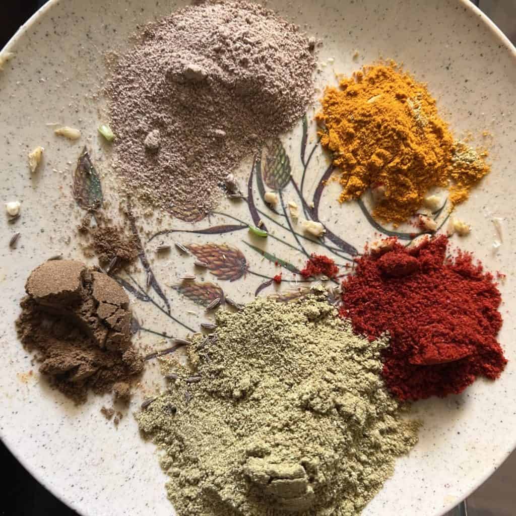 Spices for cluster beans curry